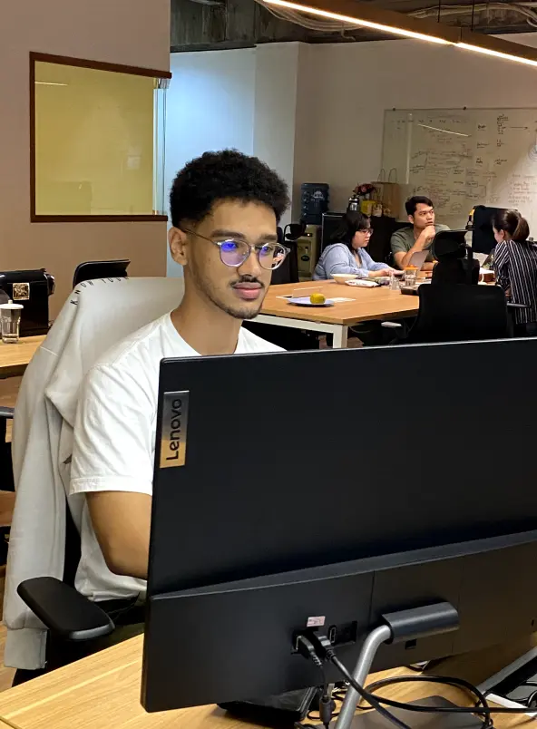 Hafid working